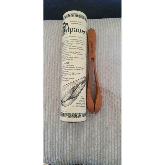Steve Catania Catpaws Wooden Spoons Hand Made Appalachian Folk Instrument 1995 - Picture 2 of 7